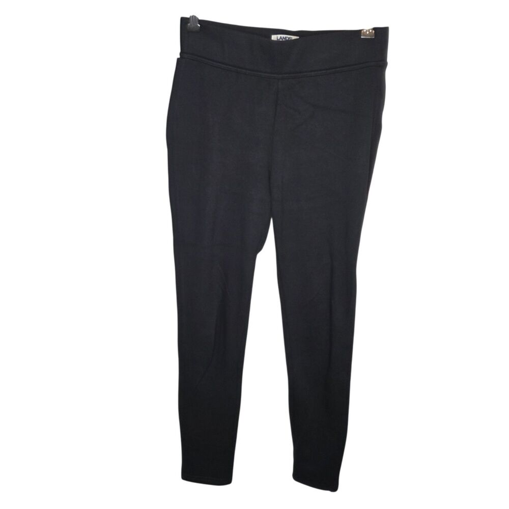 Lands' End Women's Serious Sweats High Rise Fleece Lined Pocket Leggings M/T
